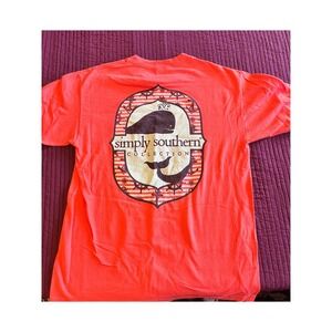 Simply Southern Collection Orange Whale Graphic T-Shirt Women's